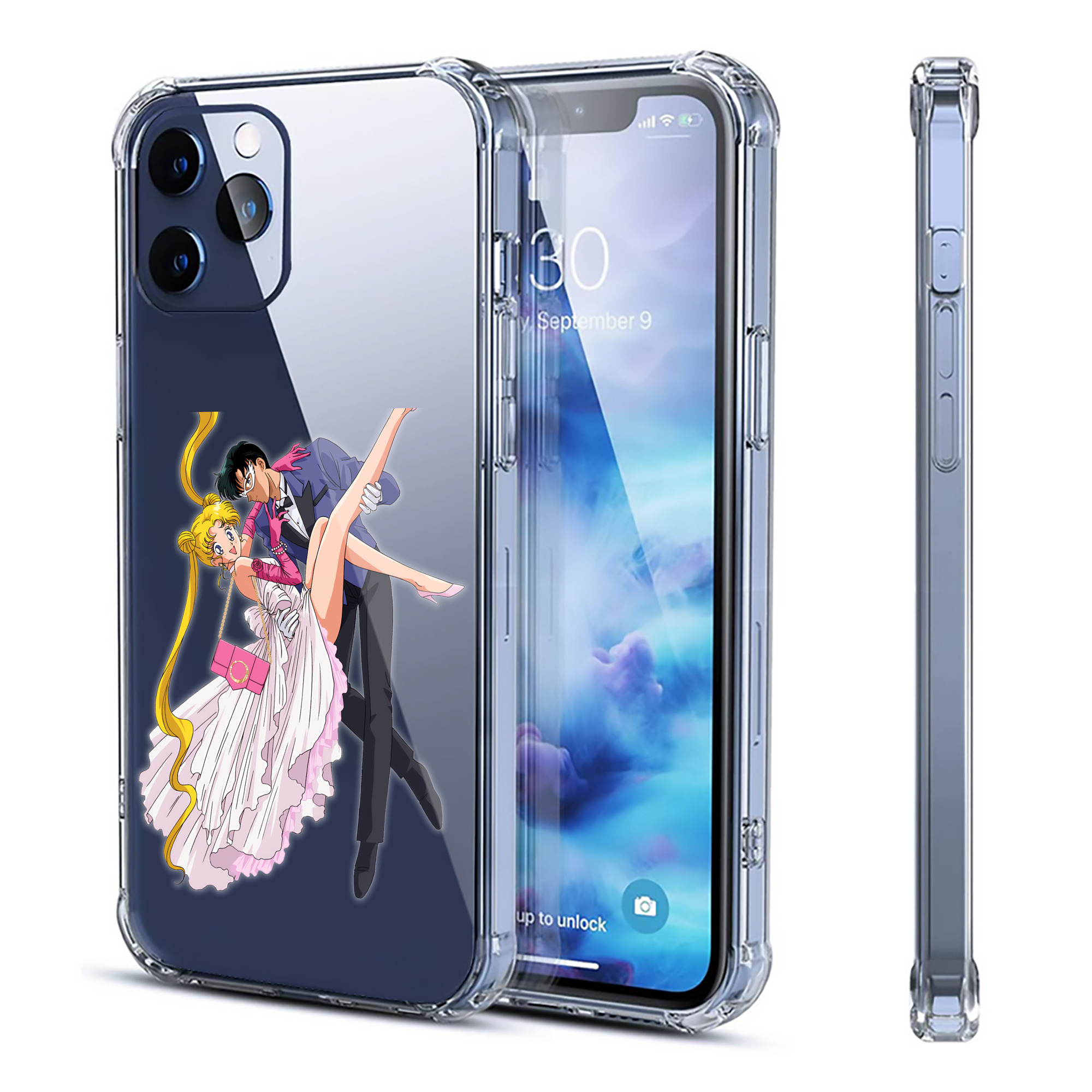 （画像用） 美少女戦士セーラームーン 愛野 美奈子 あいの みなこ Sailor Moon Aino Minako 【iPhone 12シリーズ対応】透明スマホケース（クリアソフトケース）